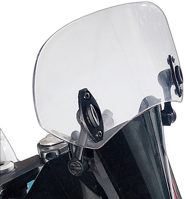 발통마켓 오토바이 윈드스크린 와이드 보조스크린 윈드쉴드 범용, 1세트, 대형투명