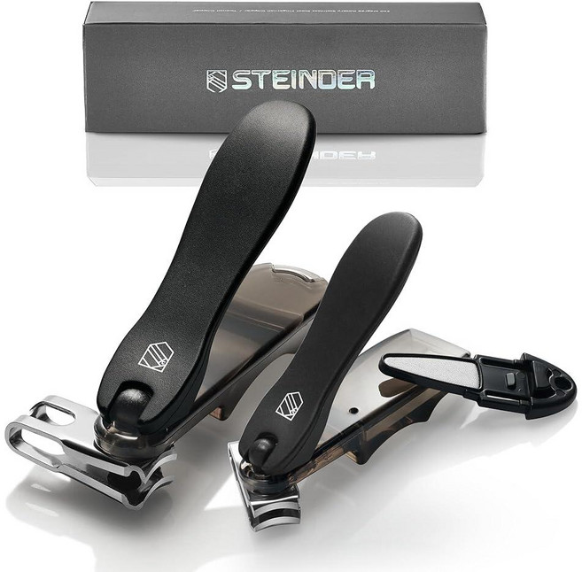 손톱깎이 Steinder® Easy 360도 회전 손톱깎이 세트 한국산/cortauñas cortaúñas de Manos y pies/남성 및 여성용 선물 두꺼운, 손톱깎이, Steinder® Easy 360도 회전, 1개