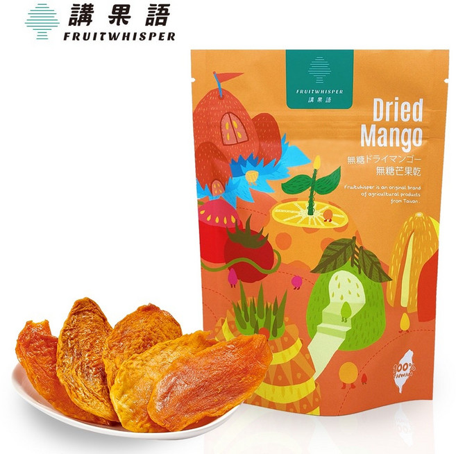 講果語 無糖愛文芒果乾, 1個, 講果語無糖愛文芒果乾70g