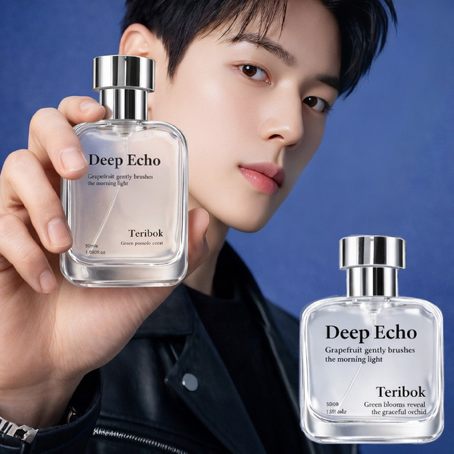 Deep Echo 남자 향수 여자들이 좋아하는 남자 향수 1위 데일리 향수 우디 시트러스 남자 페로몬 향수 출근 데이트용, 3개, 50ml