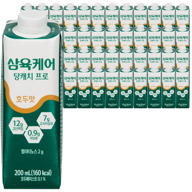 삼육케어 당캐치프로 당뇨식 호두맛, 48개, 200ml