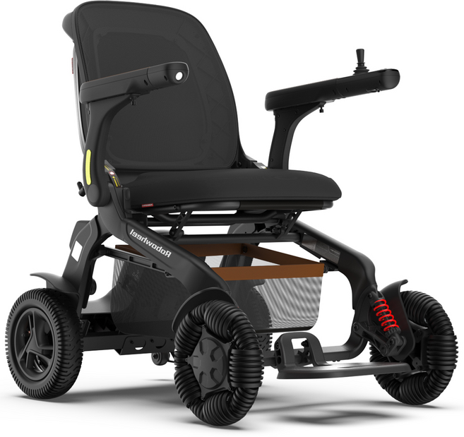 로보휠 화메디 로보휠 폴드10 휴대형 접이식 전동 휠체어 전동스쿠터, 왼손컨트롤러, 블랙, 1개