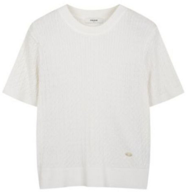 매장정품 폴햄 여성 케이블 크루넥 반팔 니트 PHG2ER2430 1992326