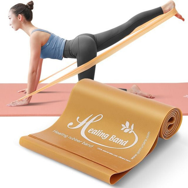 라포룸 라텍스 밴드 근력운동, 선수용 골드, 1개