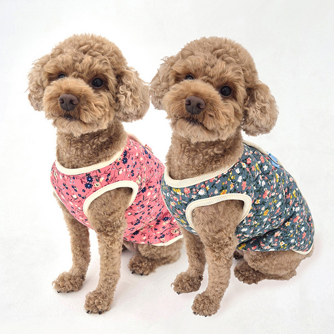 개인싸 강아지옷 시골 할매 김장조끼, 1개, 뻘건거