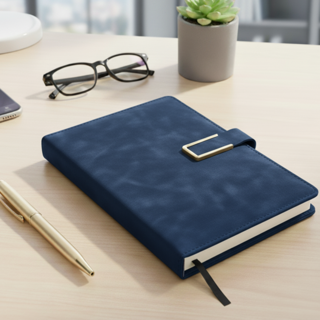 프라임그래피 업무용 다이어리 방수 심플 A5, 1개, 미드나잇 블루