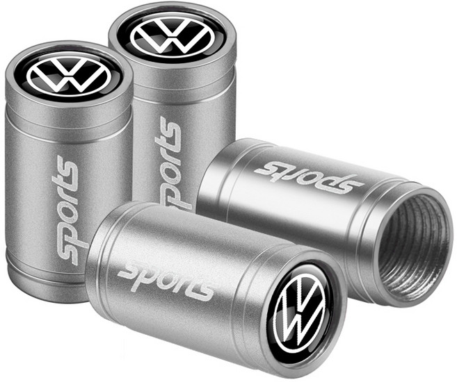 자동차 금속 로고 휠 스템 에어 밸브 캡 타이어 먼지 커버 폭스바겐 VW GTI R 골프 폴로 티구안 파사트 제