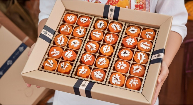 [프리미엄선물] 정성 담아 만든 부드러운 호두말이 영동 곶감 선물세트, 2개, 청년인증영동호두말이곶감30구