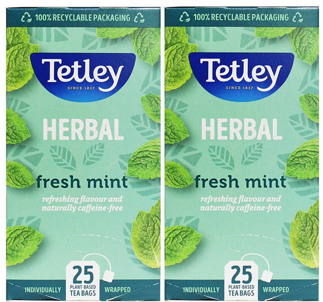 테틀리 페퍼민트 인퓨전, 1.5g, 25개입, 2개