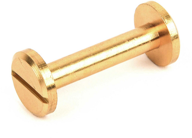 플랫 리벳레지 10X20MM - 골드사틴, 단품, 1개