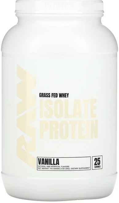 Raw Nutrition 목초 사육 분리유청단백질 바닐라 740g(1.63lb), RawNutrition목초사육분리유청단백질바닐라740g, 740g, 1개 - 쿠팡