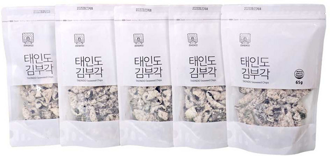 태인도 수제 찹쌀김부각, 5개, 65g