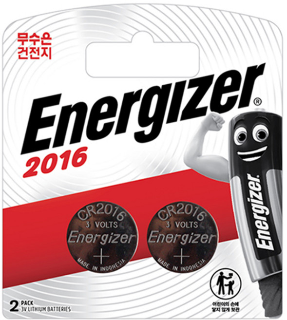 에너자이저 코인건전지 CR2016 (2입), 1개, 2개입