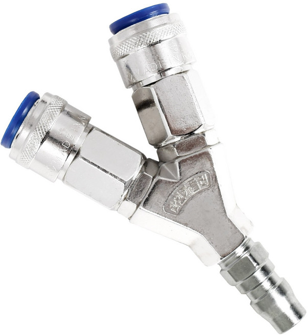 국산 에어 콤프레셔용 카플러 연결세트 자동2구카플러 + PM20, 1개