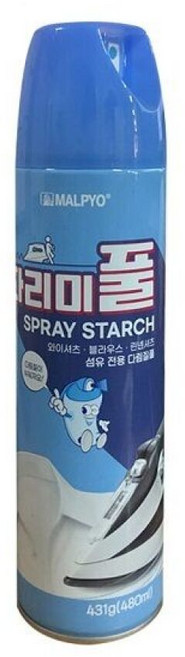 옷감 정전기 방지 스프레이 다리미풀 431g 다리미풀 에어졸풀 옷감풀먹이기 다리미스프레이 뿌리는풀 다림, 비브랜드, 1개