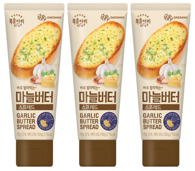복음자리 바로 발라먹는마늘 버터 스프레드, 100g, 3개