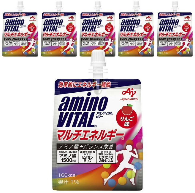 AJINOMOTO 味之素 aminoVITAL 胺基酸能量凍 蘋果口味, 6個