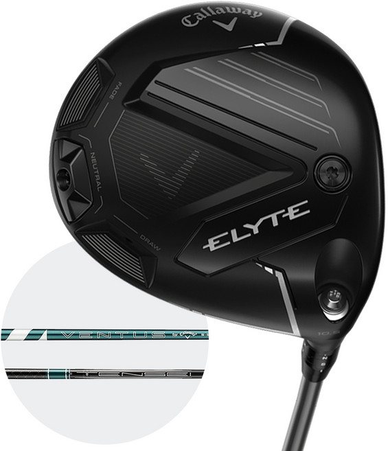 캘러웨이 (25)엘리트 나이트 에디션 (Elyte Night Edition) 드라이버 [Ventus Tensei], Ventus 50 9도 SR