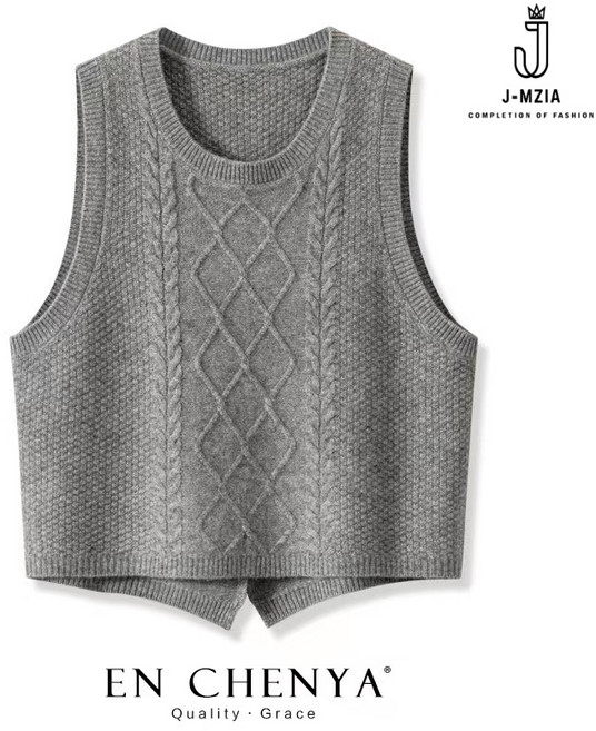 제이엠지아 추동 신상오버핏 트임 이너 니트조끼