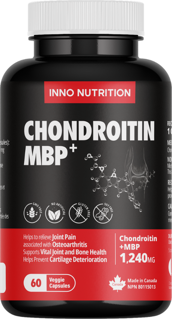 이노뉴트리션 콘드로이친1200 MBP 40mg 60베지캡슐 관절 연골 뼈건강 추천 효능, 2개, 60정