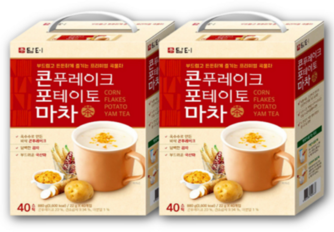 담터 콘푸레이크 포테이토 마차 40Tx2, 22g, 40개입, 2개