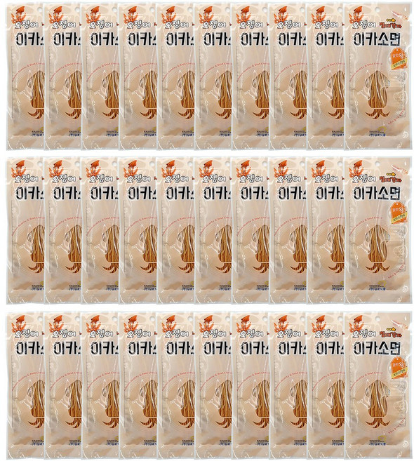(주)삼호식품 오징어안주 이카소면 오징어채, 30개, 18g