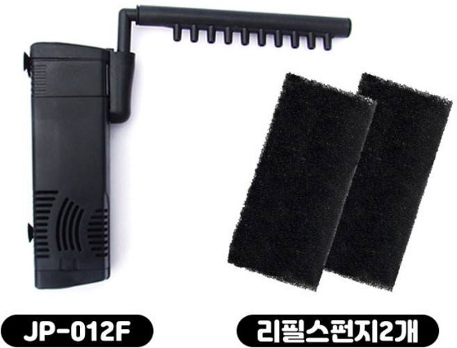 [초록끈] 아마존 측면여과기3WF JP-012F + 리필용스펀지2개, 3W, 1개