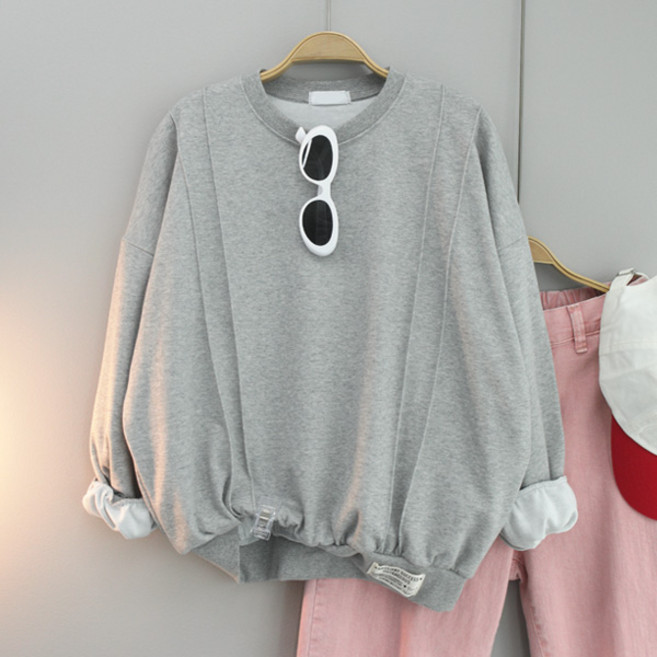 달콩 여성 봄신상 긴팔티 마리나라벨오버핏맨투맨