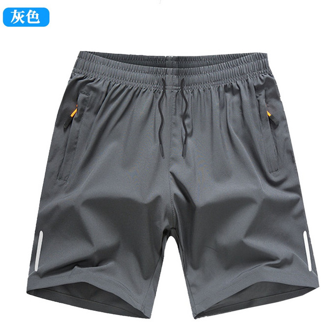 涼感抽繩運動短褲 口袋拉鍊設計
