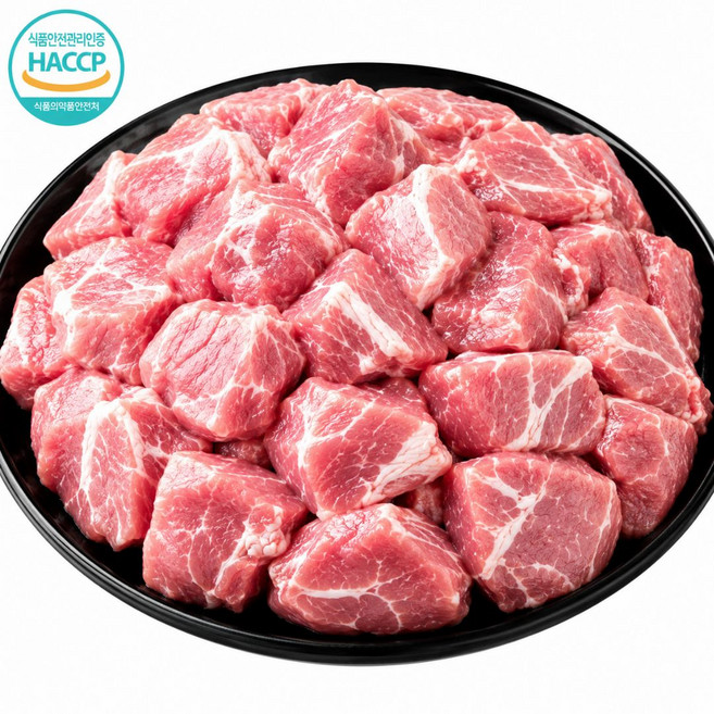 국내산 냉장 한돈 뒷고기 특수부위 HACCP 인증 큐제드, 5개, 500g