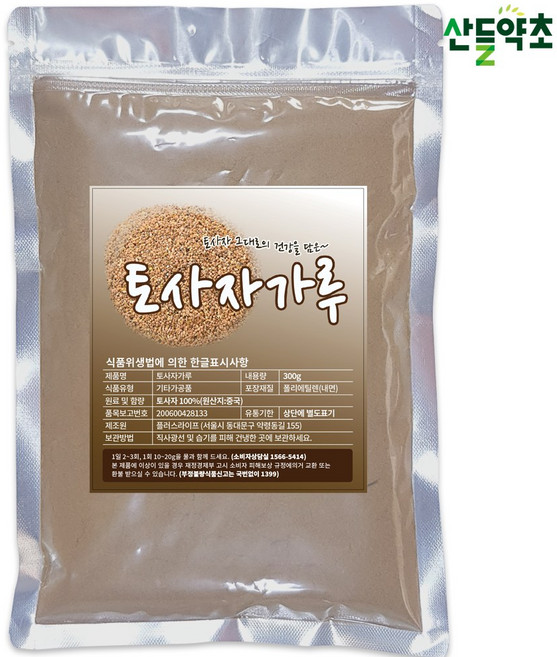 산들약초 토사자가루 (미세분말 중국산), 1개, 300g