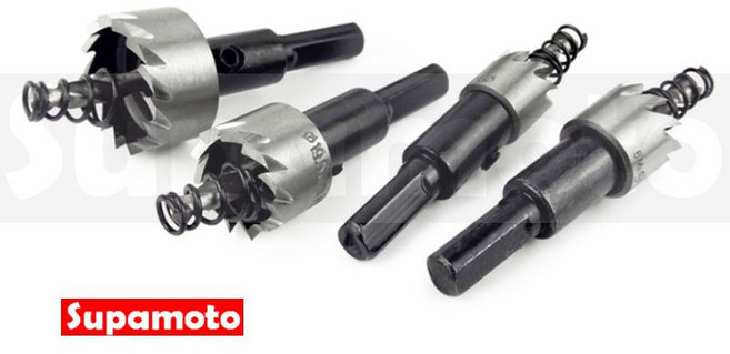 Supamoto 獨立開關 快充 4.2A USB 車充 重機 摩托車 改裝 通用, 300-圓孔鑽