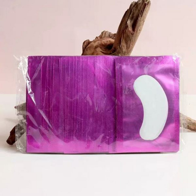 50-100개 아이패치 속눈썹 연장용 언더 아이래쉬 가짜 속눈썹 스티커 연장 용품 눈꺼풀 형성용 패치, [02] A0029-50pairs Purple