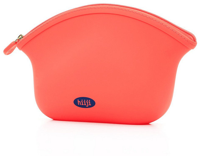 히지 방수 실리콘 중형 만두 파우치 손가방 세면백 수영 물놀이 가방 더스티로즈