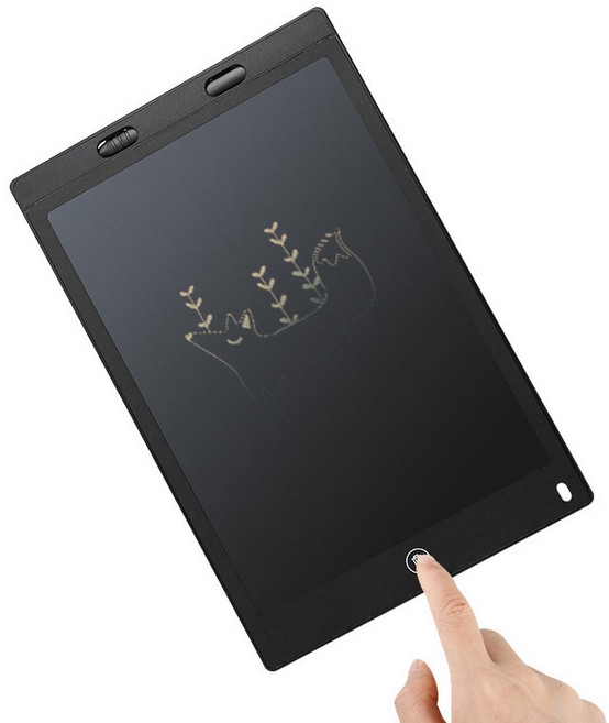 LCD 종이절약 전자 노트 패드 손자국 없는 미세필체 드로잉 그림판 강의실패드 12인치, 색상 랜덤 발송
