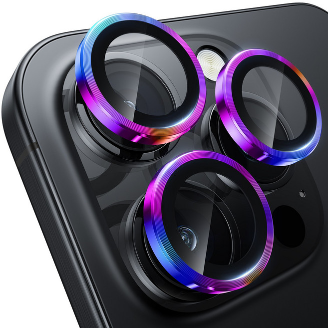 WSKEN AR 휴대폰 빛번짐 카메라 보호필름 9H 보안 강화유리 메탈 프레임 옵틱고투과 저반사