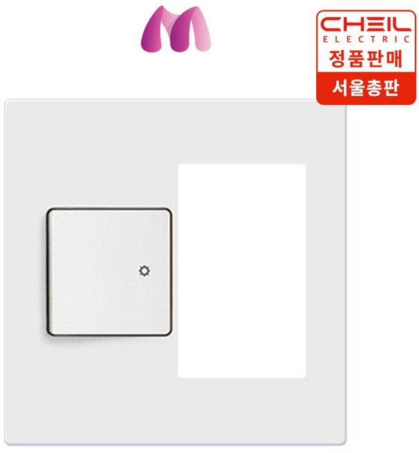 제일전기 디노 1구 스위치 + 온도공란(우), 1구 스위치＋온도공란(우), 1개