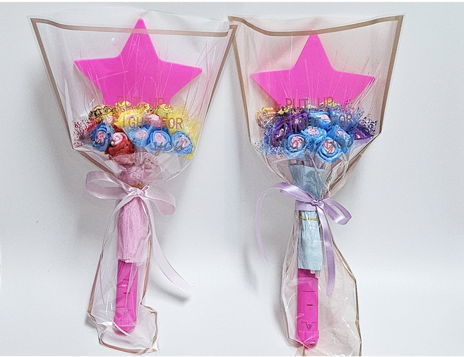 안산 플라워마트 별야광 사탕꽃다발 세트(2P)