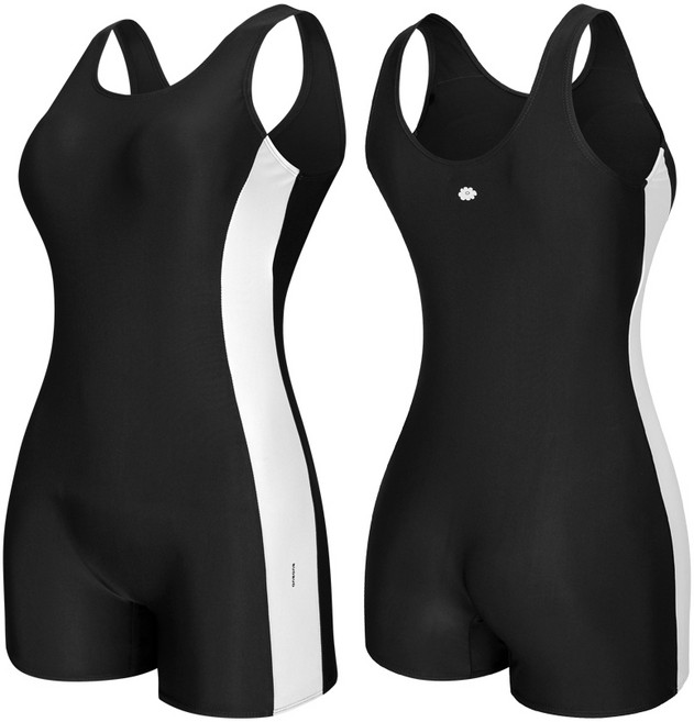 버드버드 여성용 2부 U백 실내 원피스 수영복 2컬러