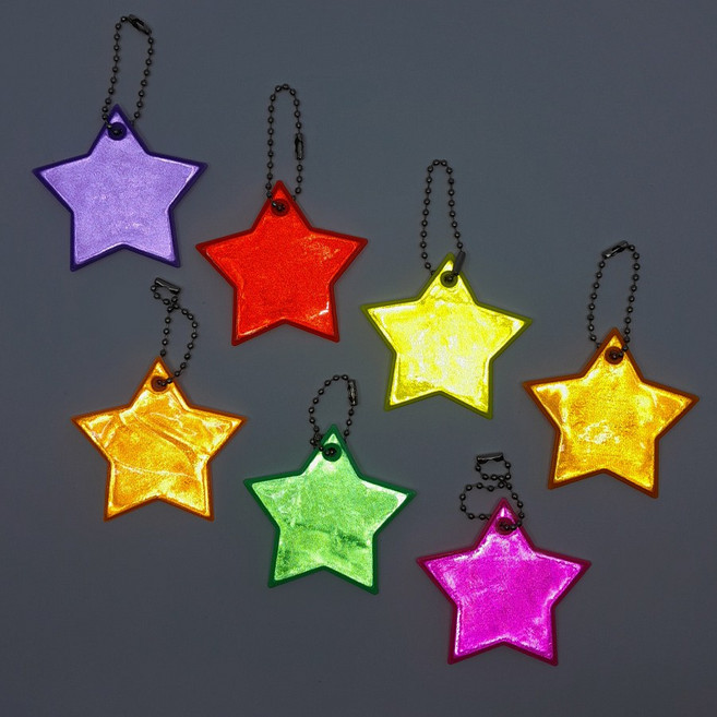 안전 반사 키링(별), 레드오렌지