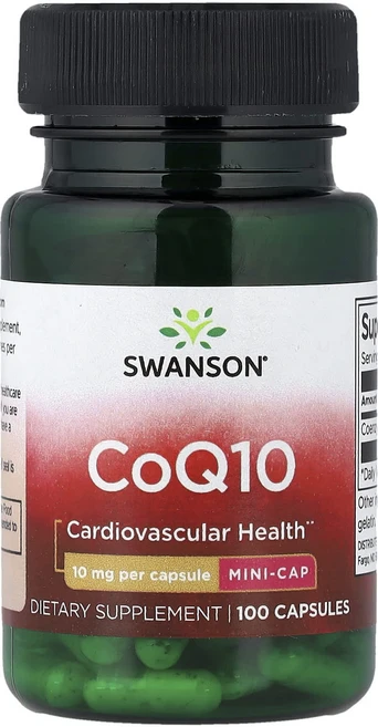 행복하고 건강하게 Swanson CoQ10 10mg 캡슐 100정 백년회로하세요, 1개 - 쿠팡