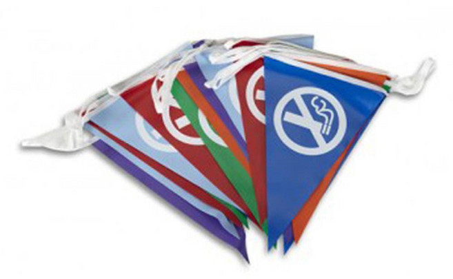 금연캠페인 금연깃발 M150 총10M 흡연예방 금연 보건교육, 1세트