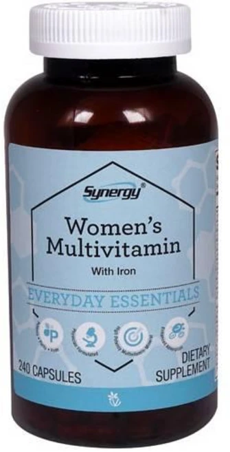 비타코스트 시너지 우먼 멀티비타민 철분함유 캡슐 Vitacost Synergy Women Multivitamin, 1개, 240정 - 쿠팡