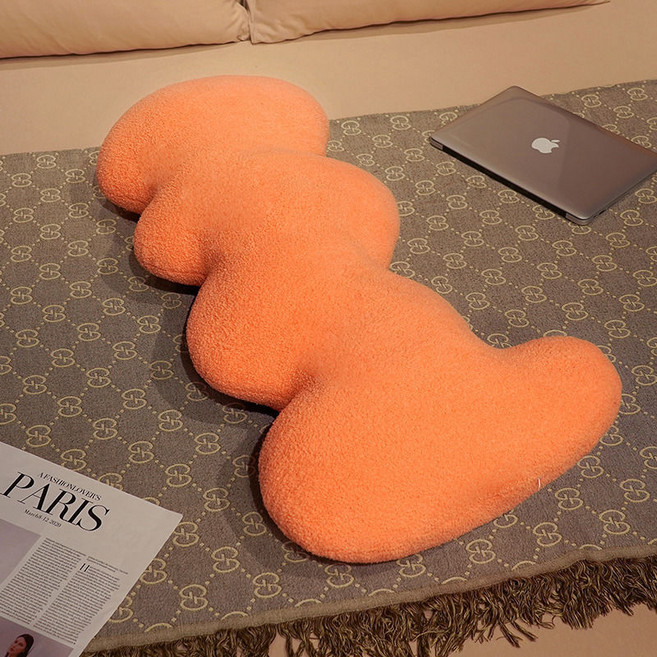 앤티키 꽈배기 긴 쿠션 바디필로우, 오렌지