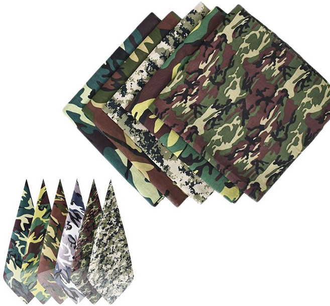 밀리터리 사각 손수건 멀티 반다나 스카프 sty*2199bM, 본상품선택, 1EA