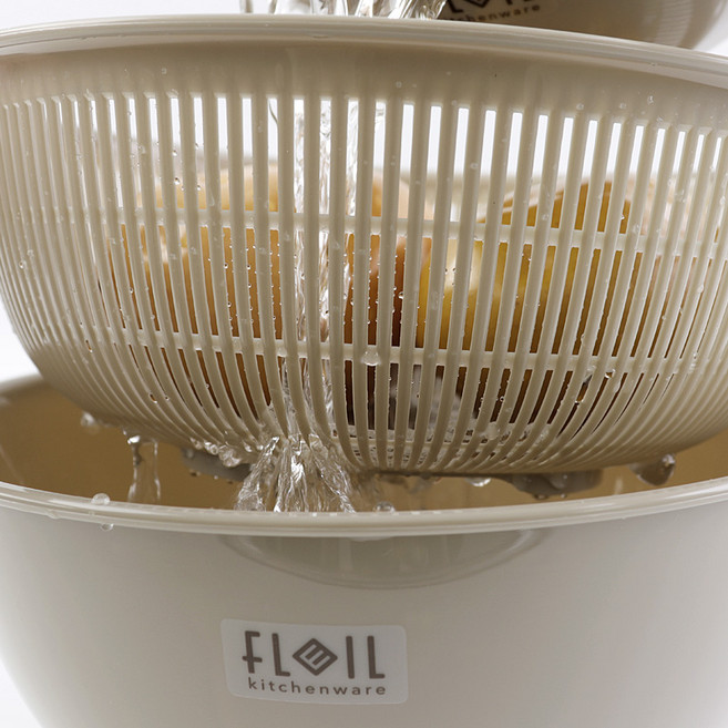 일본 나카야 이중채반(S) 700ml K535 선택1(과일 야채 미니채반), 연브라운