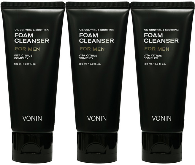 보닌 오일 컨트롤 앤 수딩 폼클렌저 100ml 3개
