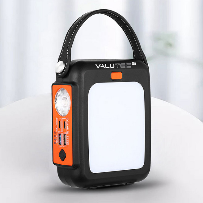 VALUTEC 자가충전 파워뱅크 24000mAhLED램프 후레쉬캠핑 레져 야외 비상전원 보조배터리, 단품, 단품