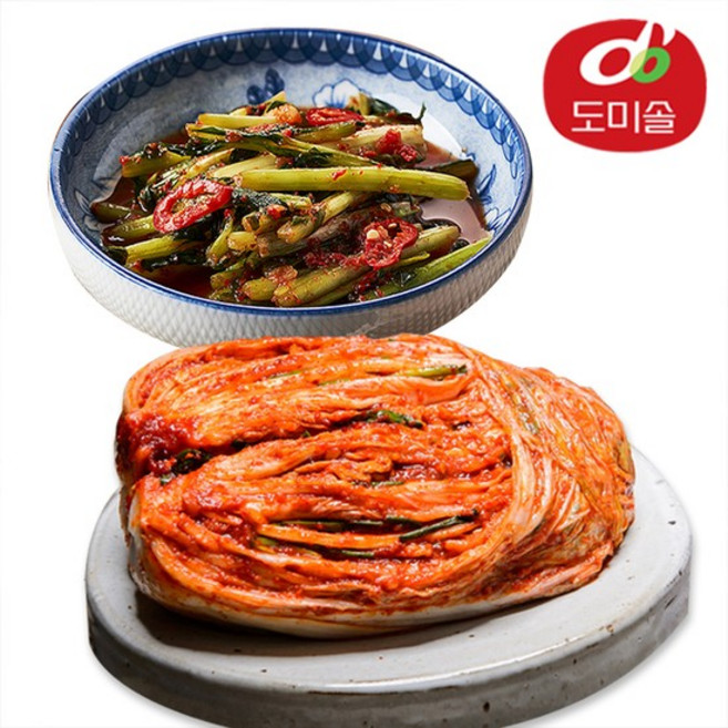 [도미솔] 박미희 포기김치 3kg+열무김치 2kg, 없음, 1개