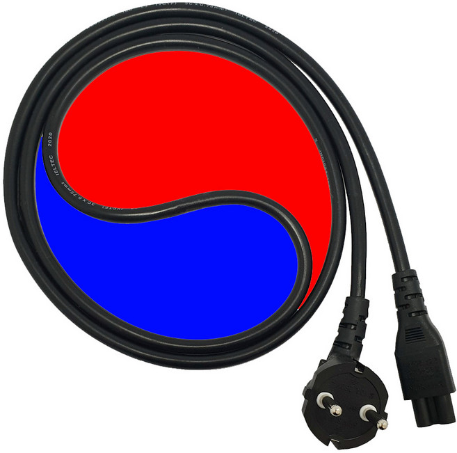 아이티플러스 노트북 3구 크로바 어댑터 전원 파워 코드 케이블 AC코드 10A 국산 인증 정품, 1.8m, 1개